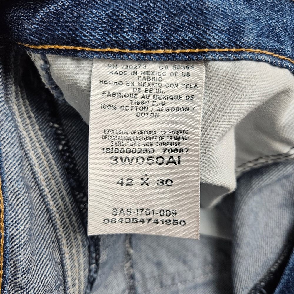Wrangler Riggs Workwear Relaxed Fit Jean Men 42x30(40x29) Straight Leg Dark Wash - Picture 3 of 11